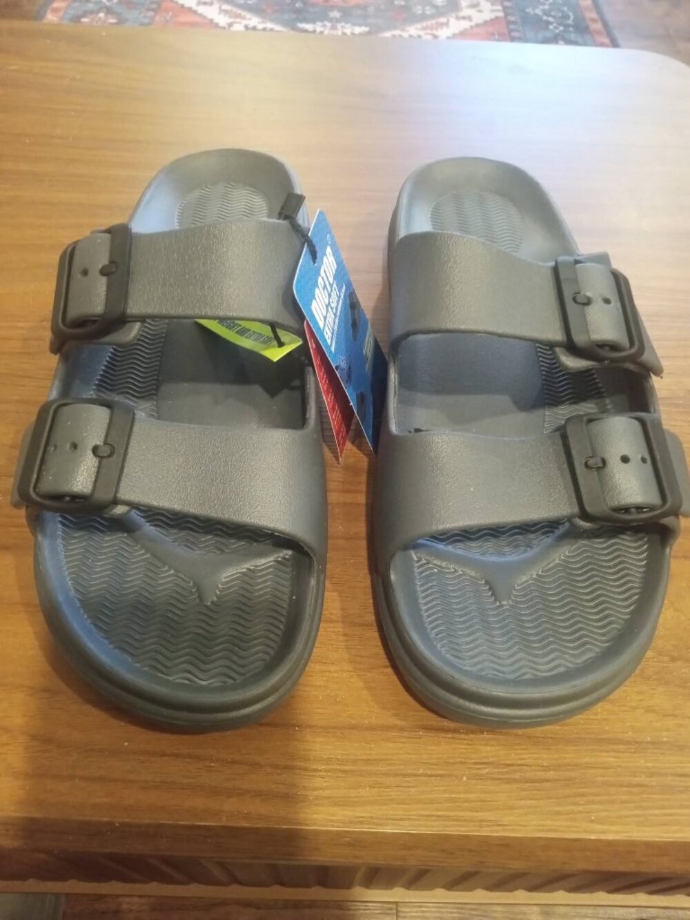 Ortho Doctor Soft Comfortable Adjustable 2 Strap Slide Sandal Fit Size 7-11
